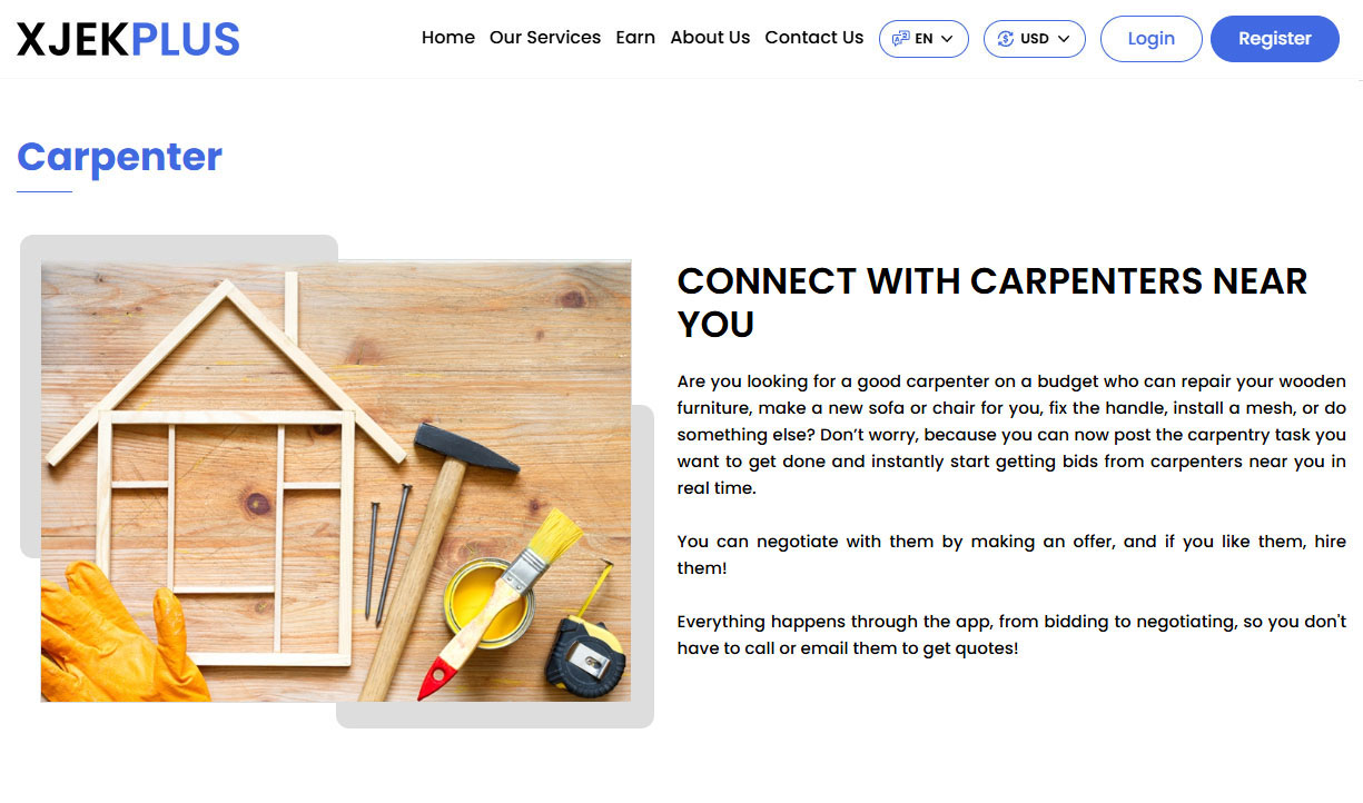 Service Bidding - Carpenter