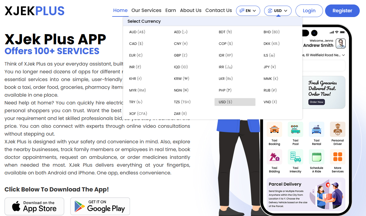 Choose Your Currency