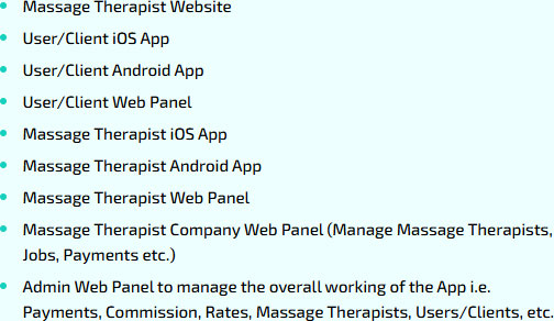 On Demand Massage App
