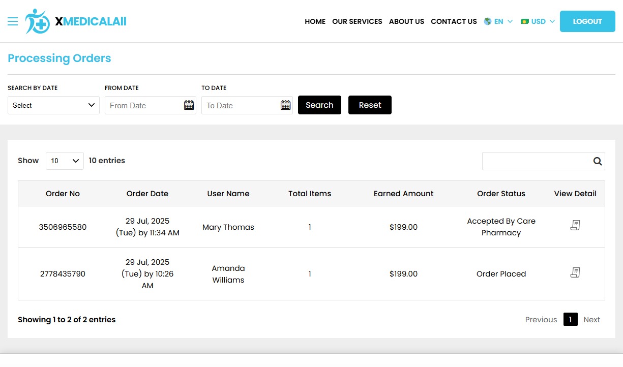 Create order