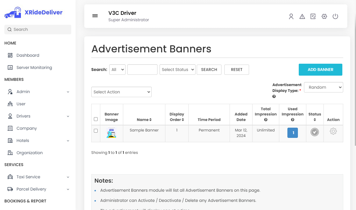 Advertisement Banners