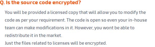 Is the source code encrypted?